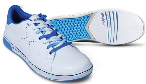 KR Strikeforce Womens Gem White/Blue Wide Width Bowling Shoes + FREE ...