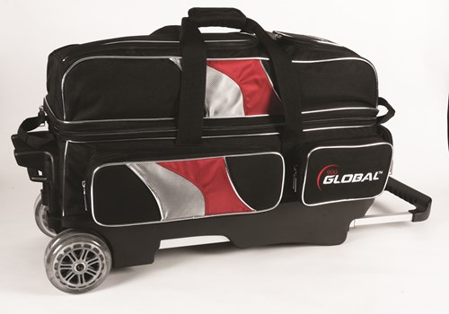900Global 3 Ball Deluxe Roller Black/Red/Silver Main Image