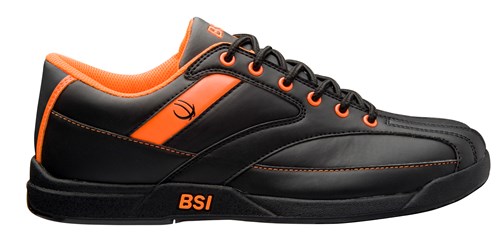 black and orange bowling shoes