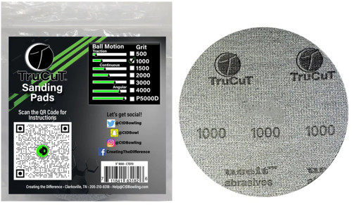 1000 1500 Grit TruCut by CtD Sanding Pads3 Pack LOW Combo500 