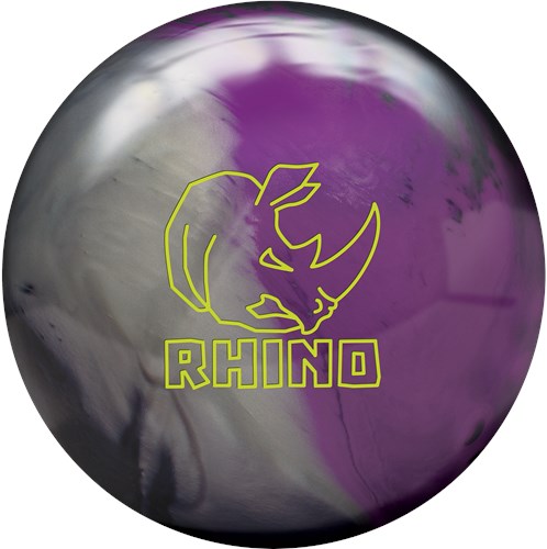 Bowling Ball Brunswick Rhino Black Blue Silver Pearl 