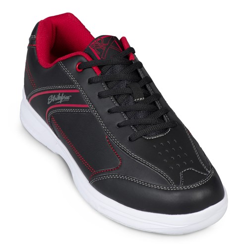 Mens KR Flyer Lite Bowling Shoes Black/Red Sizes 6-16 & Brunswick Shoe Slide 
