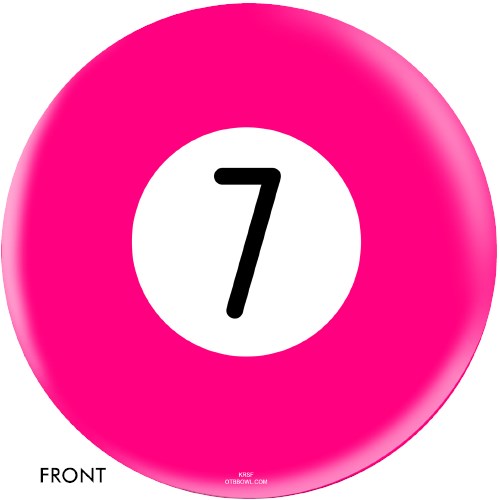 OnTheBallBowling Billiard Pink 7 Ball Main Image