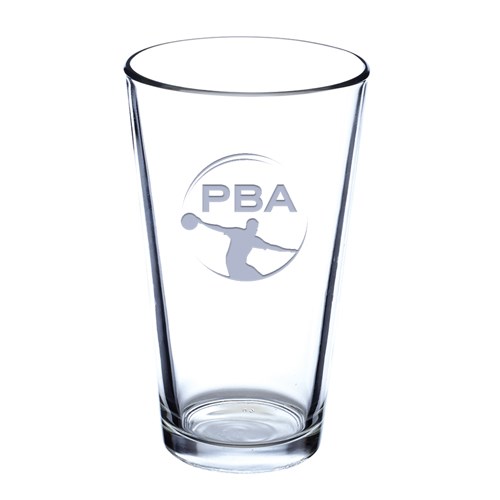 Pba Official Laser Etched Pint Glass Null Free Shipping