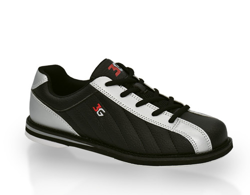 3G Kicks Unisex Black/Silver Bowling Shoes + FREE SHIPPING