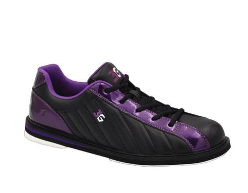 3G Kicks Unisex Bowling Shoes Black/Purple 5 