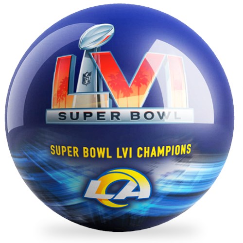 OnTheBallBowling Super Bowl LVI Champions LA Rams Ball Main Image