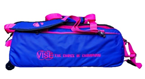 Vise 3 Ball Clear Top Roller/Tote Blue/Pink Main Image
