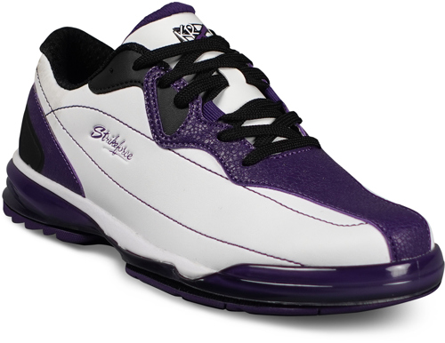 KR Womens Lace Purple Yellow Bowling Shoes 