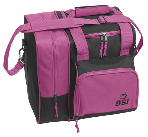 BSI Deluxe Single Bowling Bag Black/Purple 