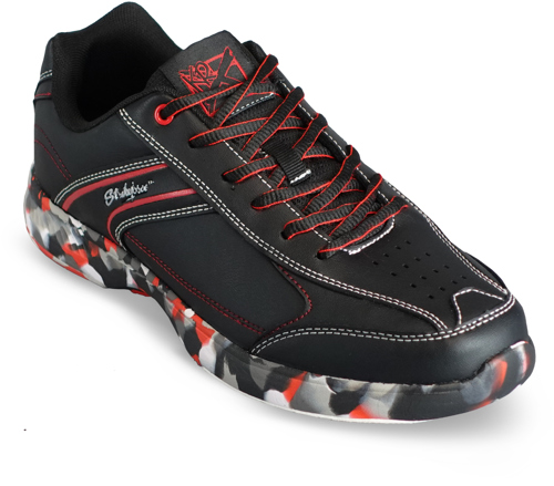 Chaussures De Bowling KR Strikeforce Flyer Pour Homme - Dessus Maille Respirant - Semelle Universelle Coulissante - Noir Et Acier