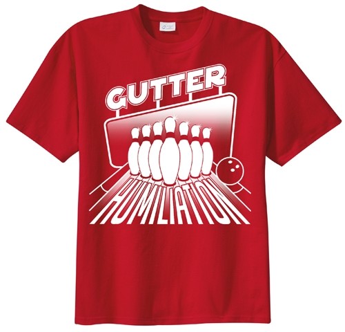 Exclusive bowling.com Gutter Humiliation T-Shirt Main Image
