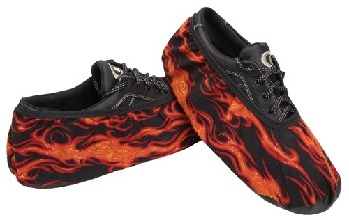 Master Mens Shoe Covers Flames + Free 