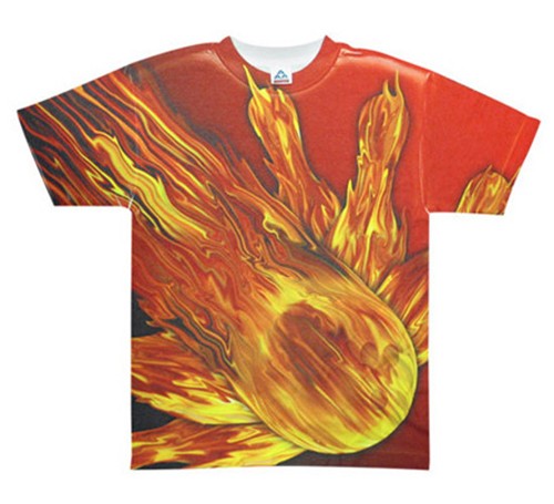 flames bowling shirt