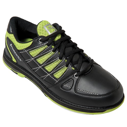 Brunswick Mens Arrow Black/Lime Bowling Shoes + FREE SHIPPING