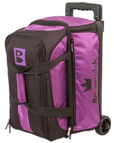 Brunswick Blitz Double Roller Bowling Bag Purple for sale online