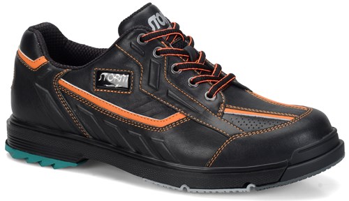 orange and black bowling shoes