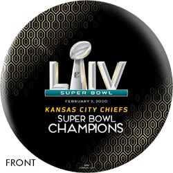 OnTheBallBowling 2020 Super Bowl 54 Champions Kansas City Chiefs Ball Black Main Image