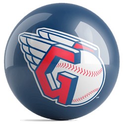 OnTheBallBowling MLB Cleveland Guardians Logo Ball Main Image